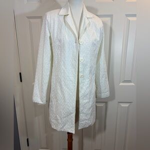 Dialogue White Eyelet Jacket